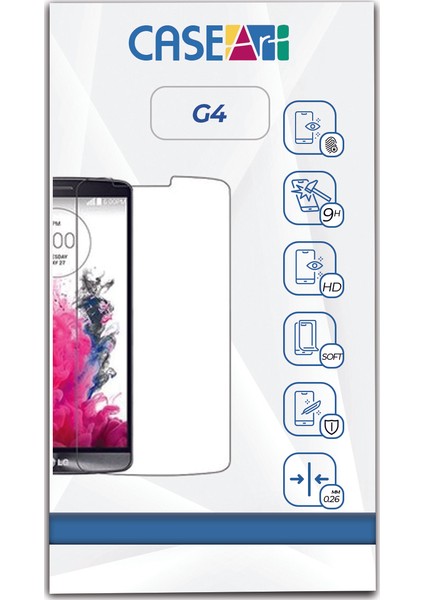 Lg G4 Temperli Ekran Koruyucu Kırılmaz Cam Şeffaf