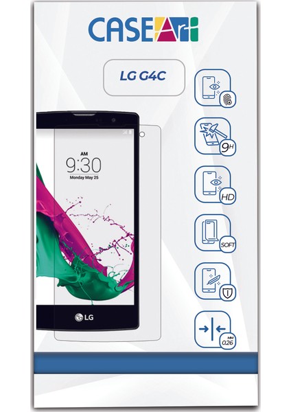 Lg G4C Temperli Ekran Koruyucu Kırılmaz Cam Şeffaf fiyatları