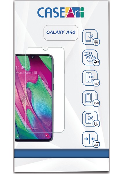 Samsung Galaxy A40 Temperli Ekran Koruyucu Kırılmaz Cam Şeffaf fiyatları