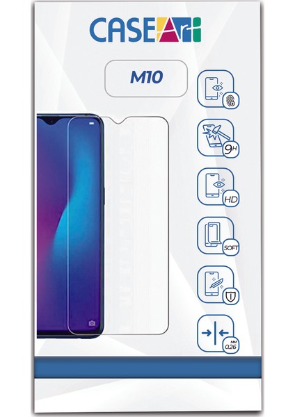 Samsung Galaxy M10 Temperli Ekran Koruyucu Kırılmaz Cam Şeffaf fiyatları