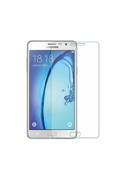Samsung Galaxy On7 Temperli Ekran Koruyucu Kırılmaz Cam Şeffaf