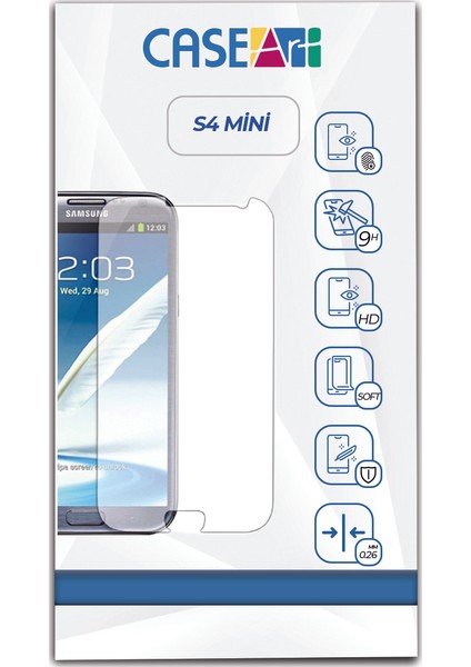 Samsung Galaxy S4 Mini Temperli Ekran Koruyucu Kırılmaz Cam Şeffaf fiyatları