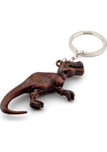 Jurrasic Park T Rex Dinozor Bronz Metal Anahtarlık KC864