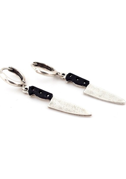 Master Chef 30MM Bıçak Et Bıçağı Unisex Sallantılı Küpe E894