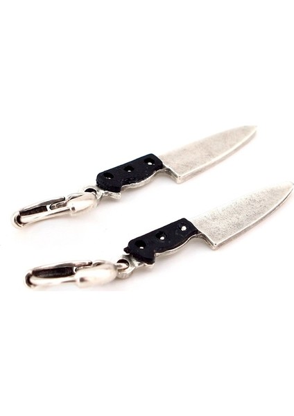 Master Chef 30MM Bıçak Et Bıçağı Unisex Sallantılı Küpe E894