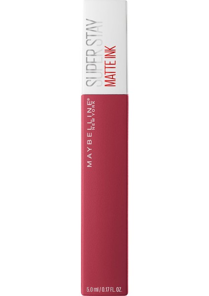 Maybelline New York Super Stay Matte Ink Likit Mat Ruj - 80 Ruler - Kırmızı/Pembe