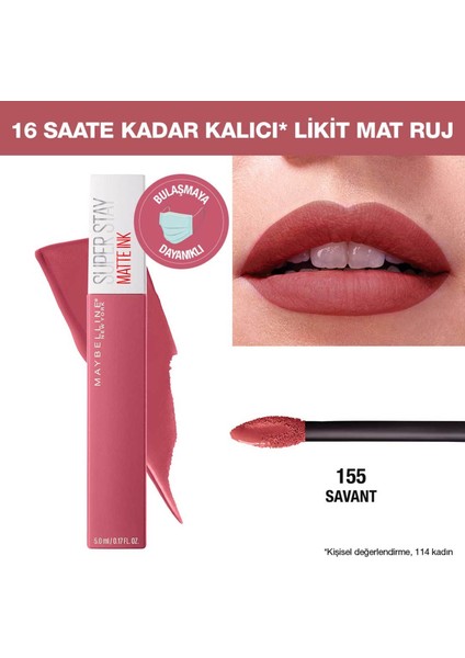 Sstay Matte Ink Pinks Ruj No 155 Savant