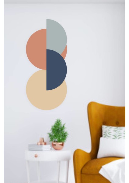 Pastel Geometrik Şekilli Duvar Sticker fiyatları