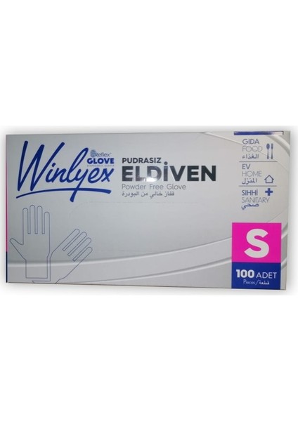 Winylex Eldiven Beden:s 1 Koli (19 Kutu + 1 Kutu)