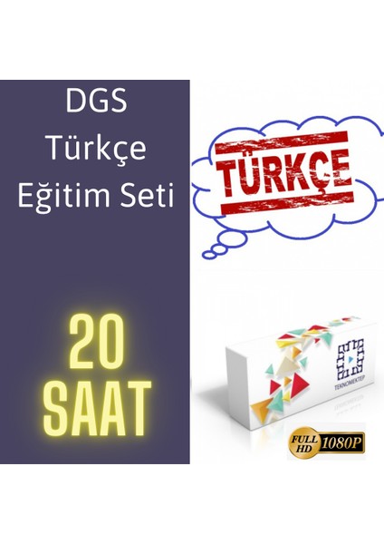 2025 DGS Türkçe Görüntülü Eğitim Seti