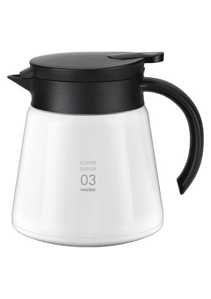 V60 03 Yalıtımlı Paslanmaz Servis Sürahisi 750ml ( Beyaz )