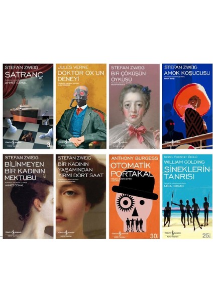 Amok Koşucusu - Satranç - Doktor Ox'un Deneyi - Bilinmeyen Bir Kadının Mektubu - 8 Kitap