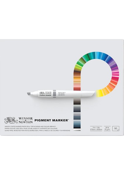 : Pigment Marker Bloknotu : 50 Yaprak : 28 cm x 36 cm