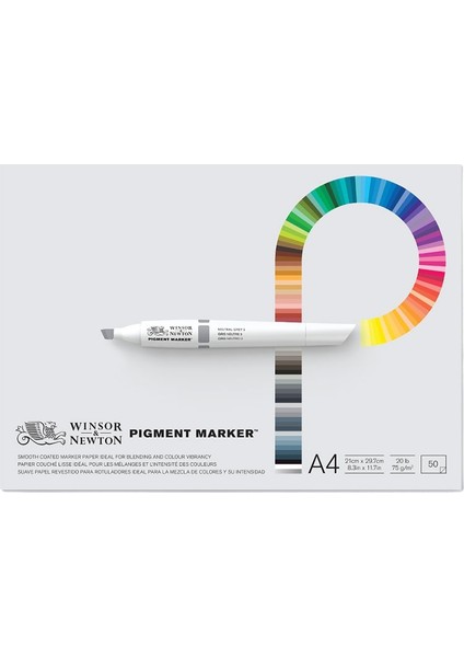 : Pigment Marker : Bloknotu 50 Yaprak : A4