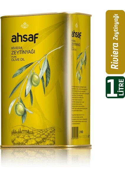 Riviera Zeytinyağı 1L-Teneke