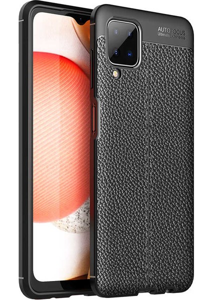 - Samsung Galaxy A12 - Kılıf Auto Focus Karbon Niss Silikon Kapak - Siyah - T15819