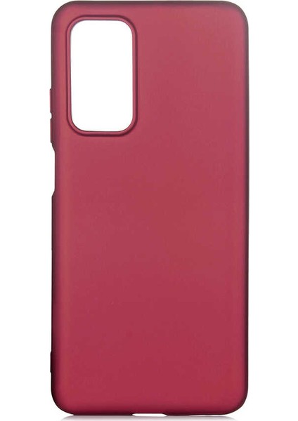 Xiaomi Mi 10T Pro Kılıf Mat Premium Silikon Kılıf + Cam Ekran Koruyucu Bordo