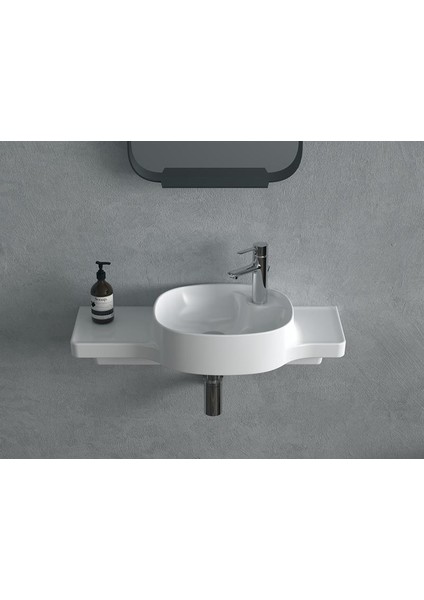 Seramik Harmony 80 cm Etejerli Lavabo