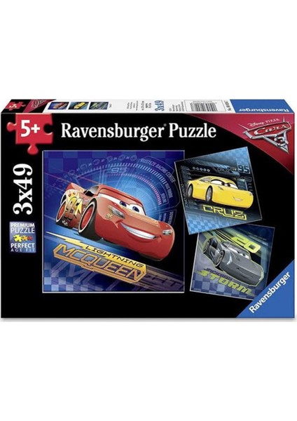 Wd Cars 3X49 Parça Puzzle