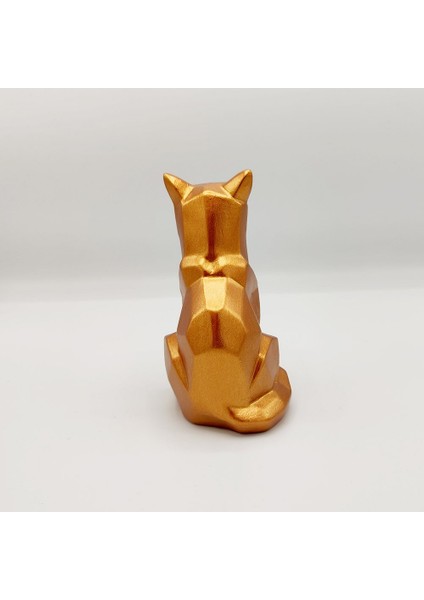 Bun Design Antik Bronz Kedi Biblo