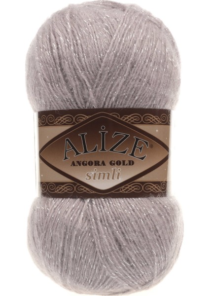 Angora Gold Simli 163 Gül Grisi