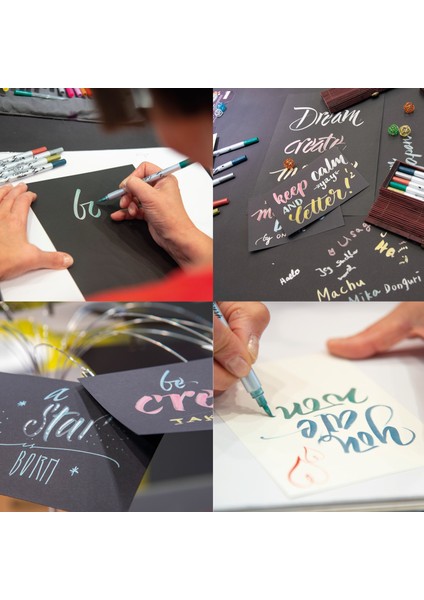 Calli.brush Kalem Set 5 Pcs. Metallic fırsatları