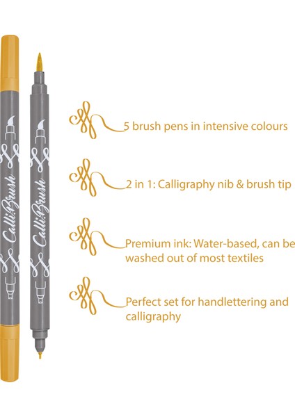 Calli.brush 5'li Kalem Seti Classic modelleri