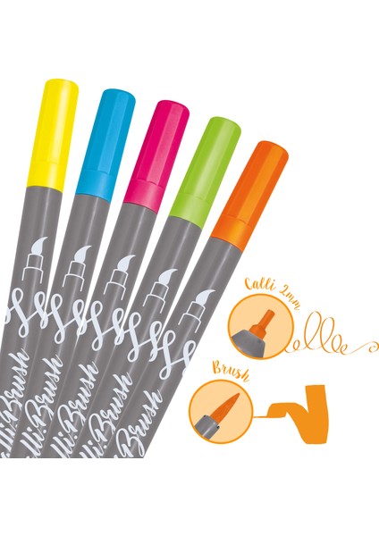Calli.brush 5'li Kalem Seti Neon fiyatları