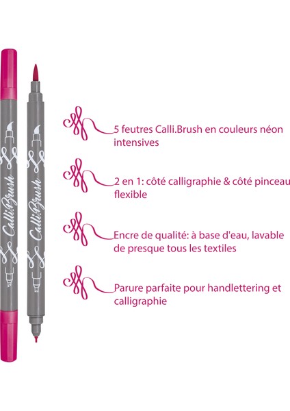 Calli.brush 5'li Kalem Seti Neon indirimleri