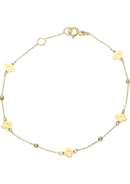 Altın Dorika Çiçek Bileklik