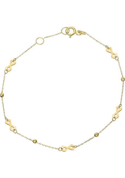 Altın Dorika Sonsuzluk Bileklik