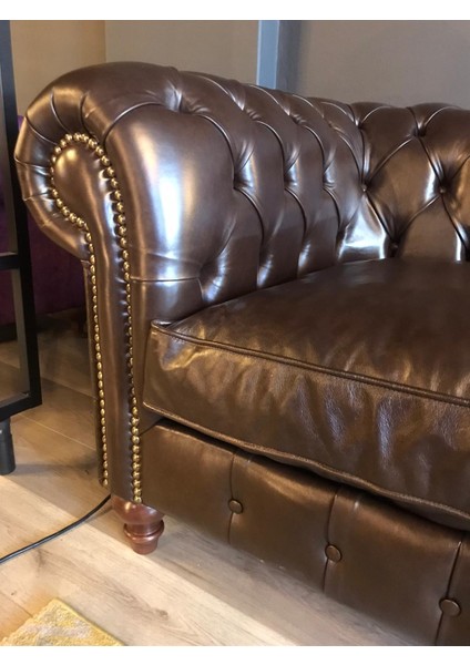 Hakiki Deri Swensea Chesterfield fiyatları