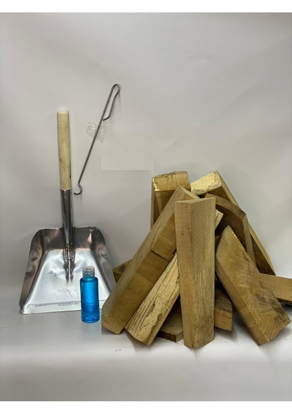 Soba, Şömine 100 kg Kesilmiş Kuru Odun . Kürek, Soba Açacağı, Tutuşturma Jeli