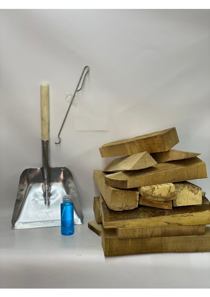 Soba, Şömine 100 kg Kesilmiş Kuru Odun . Kürek, Soba Açacağı, Tutuşturma Jeli