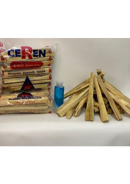 Tutuşturmalık Mangal,şömine, Semaver Çam Odunu 3lü Paket Jel
