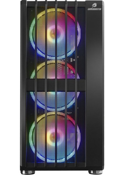 GB-H002C USB3.0 2x20cm ARGB Fanlı Mesh Panel Siyah Gaming Kasa (PSU Yok) (JBST-GBH002C)