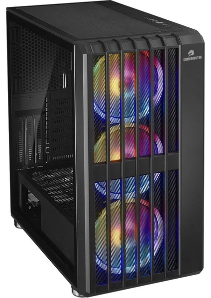 GB-H002C USB3.0 2x20cm ARGB Fanlı Mesh Panel Siyah Gaming Kasa (PSU Yok) (JBST-GBH002C)