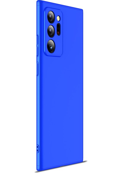 Samsung Galaxy Note 20 Ultra Kılıf Double Dip 360 Protective Mavi