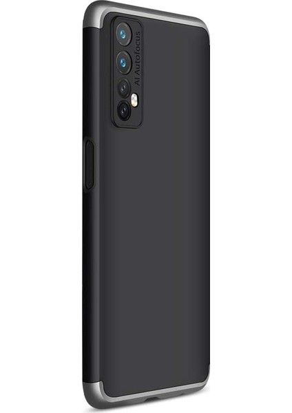 Realme 7 Kılıf Double Dip 360 Protective Siyah Gri fiyatları