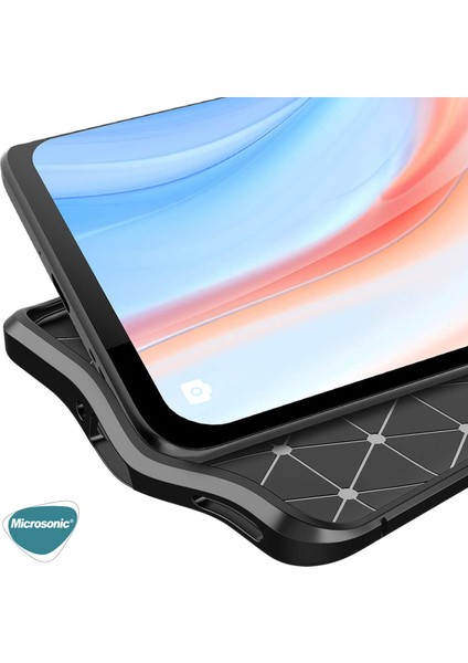 Oppo Reno 4 Pro Kılıf Deri Dokulu Silikon Siyah