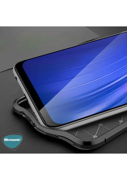 Realme 7 Kılıf Deri Dokulu Silikon Lacivert indirimleri