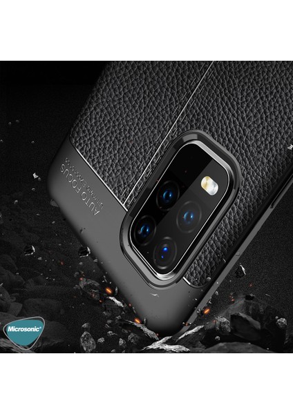 Xiaomi Mi 10 Lite Zoom Kılıf Deri Dokulu Silikon Lacivert modelleri