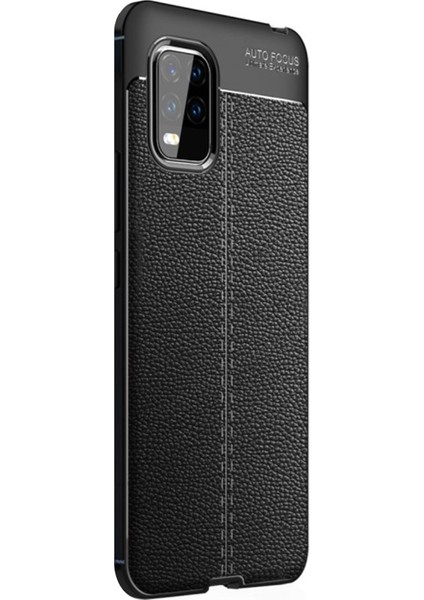 Xiaomi Mi 10 Lite Zoom Kılıf Deri Dokulu Silikon Siyah fiyatları