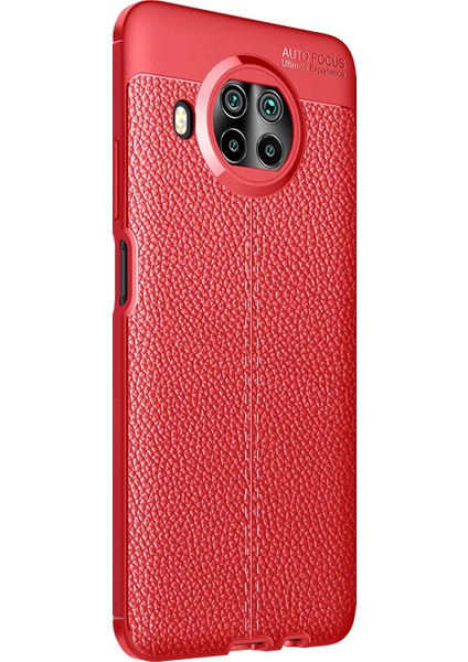 Xiaomi Mi 10T Lite Kılıf Deri Dokulu Silikon Kırmızı fiyatları