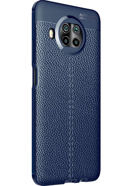 Xiaomi Mi 10T Lite Kılıf Deri Dokulu Silikon Lacivert fiyatları