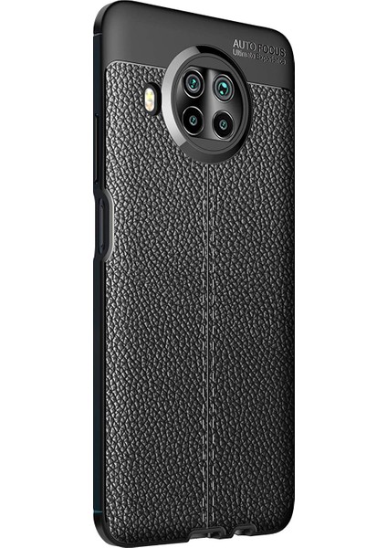 Xiaomi Mi 10T Lite Kılıf Deri Dokulu Silikon Siyah fiyatları