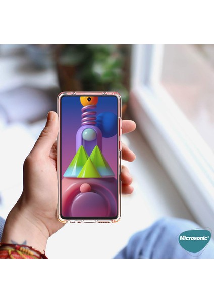 Samsung Galaxy M31s Kılıf 6 tarafı tam full koruma 360 Clear Soft Şeffaf