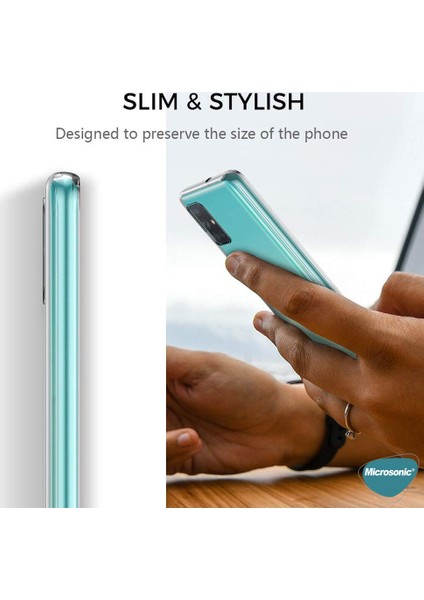 Samsung Galaxy M51 Kılıf 6 tarafı tam full koruma 360 Clear Soft Şeffaf