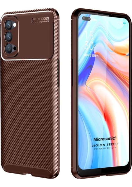 Oppo Reno 4 Kılıf Legion Series Kahverengi