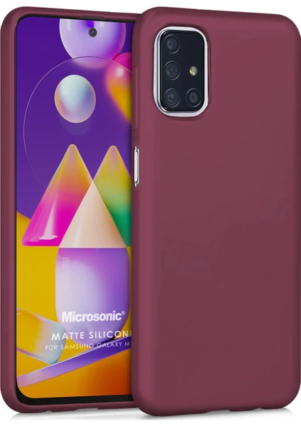 Matte Silicone Samsung Galaxy M31s Kılıf Mor